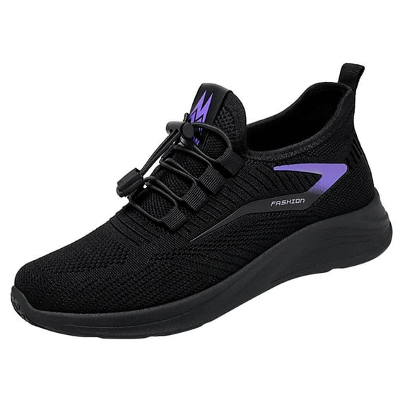 Yindaity Women'S Lace Up Sneaker Shoes for Women Black,8.5