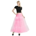 thumbnail image 1 of Yindaity Women's Ankle Length Petticoats Wedding Slips Plus Size Pink,L, 1 of 4