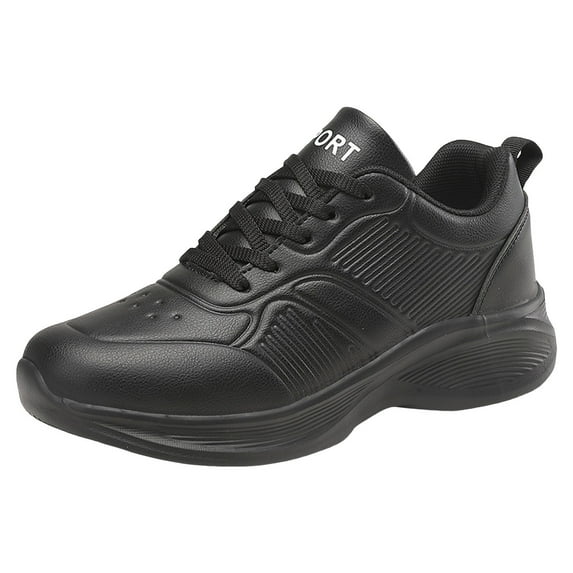Yindaity Women's Stylish, Convenient and Orthopedic Shoes for Everyday Tennis Sneaker Black,7