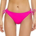 thumbnail image 1 of Yindaity Women's Tie Side Bikini Bottoms Mid Rise String Bathing Suits Bottom Hot Pink,S, 1 of 5