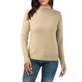 thumbnail image 1 of Yindaity Women's Velour Sweatshirts Crewneck Long Sleeve Casual Pullover Soft Warm Shirts Velvet Tops Winter Fall Khaki,2XL, 1 of 4