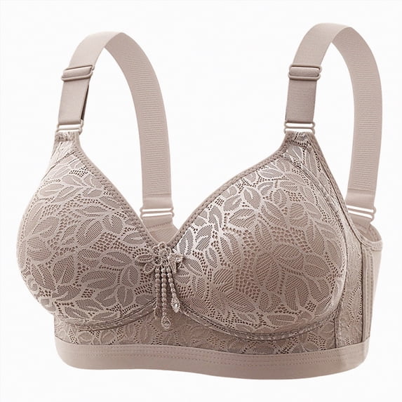 Yindaity Womens Bras No Underwire Jelly Wireless Bra Deep V Push Up Seamless T-Shirt Comfortable Plunge No Underwire Bras Everyday Bras(Light Gray,36)