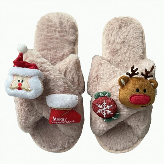 Yindaity Womens Slippers Indoor Outdoor Fuzzy Slippers for Women Cozy Fur House Shoes Winter Warm Memory Foam Slippers for Indoor and Outdoor(Pink,15.99)