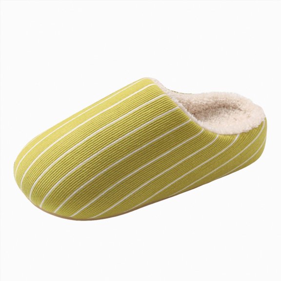 Yindaity Womens Slippers Indoor Outdoor Women's Suede Slipper, Flat Slip On House Shoes with Lining Indoor Outdoor Short Mini Boots(Yellow,15.99)