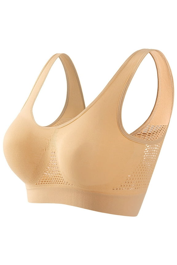 bras for women Women's Full Figure Beauty Back Smoothing Bra, 4-way Stretch Fabric Beige,2XL