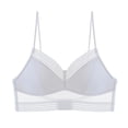 thumbnail image 1 of Yindaity womens sexy underwear Lace Bralettes for Women White,XL, 1 of 6
