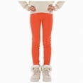 thumbnail image 1 of Yindaity Girls' Leggings Girls Cotton Leggings Pants Full Length Basic Leggings Stretchy Legging Footless Tight Pants(Orange,13-14 Years), 1 of 7