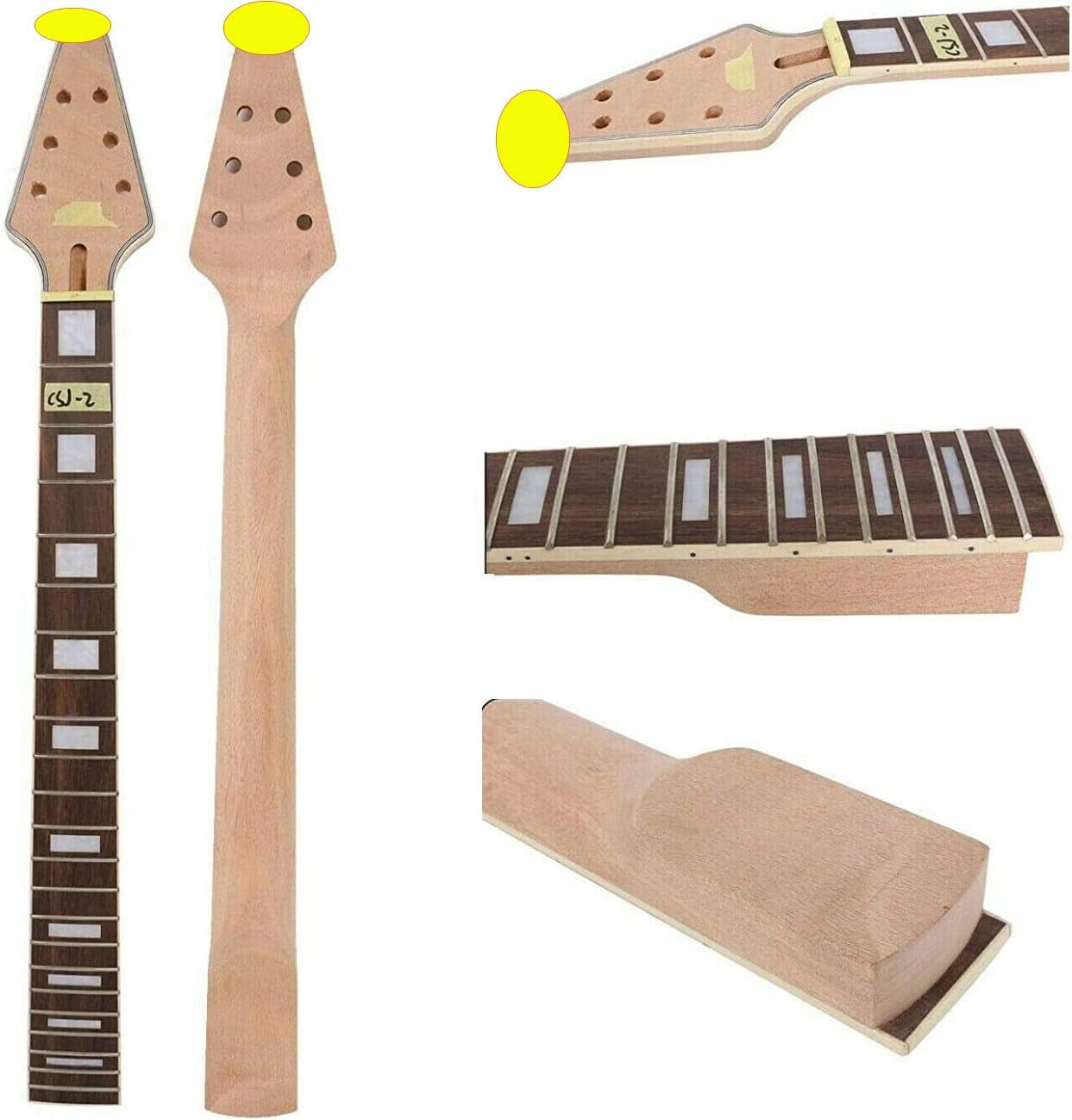 Yinfente Guitar Neck 22fret 25.5inch Electric Guitar Rosewood Guitar