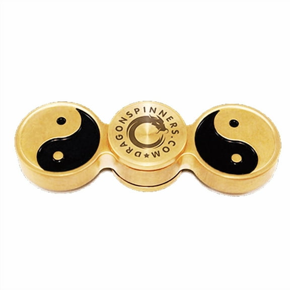 Ying Yang Brass Metal Fidget Spinner  Maximum Spin Time  Precision Crafted  Smooth & Silent Rotation  Stress Relief & Focus Aid