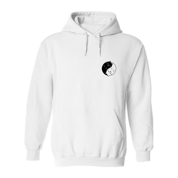 Ying Yang Cats Hoodie Women -SPIdeals Designs, Female 5X-Large