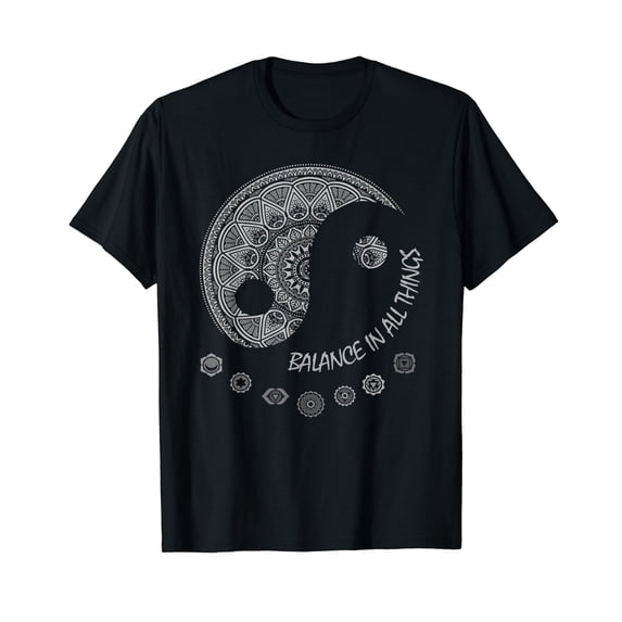 Ying Yang Chakra Spirit Spiritual Balance Mind T-Shirt