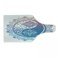 thumbnail image 1 of Ying Yang Cutting Board, Mandala Round Ombre Pattern with Yin Yang Third Eye Cultural Art, Decorative Tempered Glass Cutting and Serving Board, Wine Bottle Shape, Pink Blue, by Ambesonne, 1 of 1