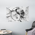 thumbnail image 1 of Ying Yang Decor Tapestry, Grunge Cracked Yin Yang Wall Graphic Art Union Asian Zen Decorations, Wall Hanging for Bedroom Living Room Dorm Decor, 60W X 40L Inches, Black and White, by Ambesonne, 1 of 2