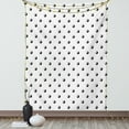 thumbnail image 1 of Ying Yang Decor Tapestry, Polka Dots Design Yin Yang Universal Duality between Good and Bad Concept, Wall Hanging for Bedroom Living Room Dorm Decor, 60W X 80L Inches, White Black, by Ambesonne, 1 of 5