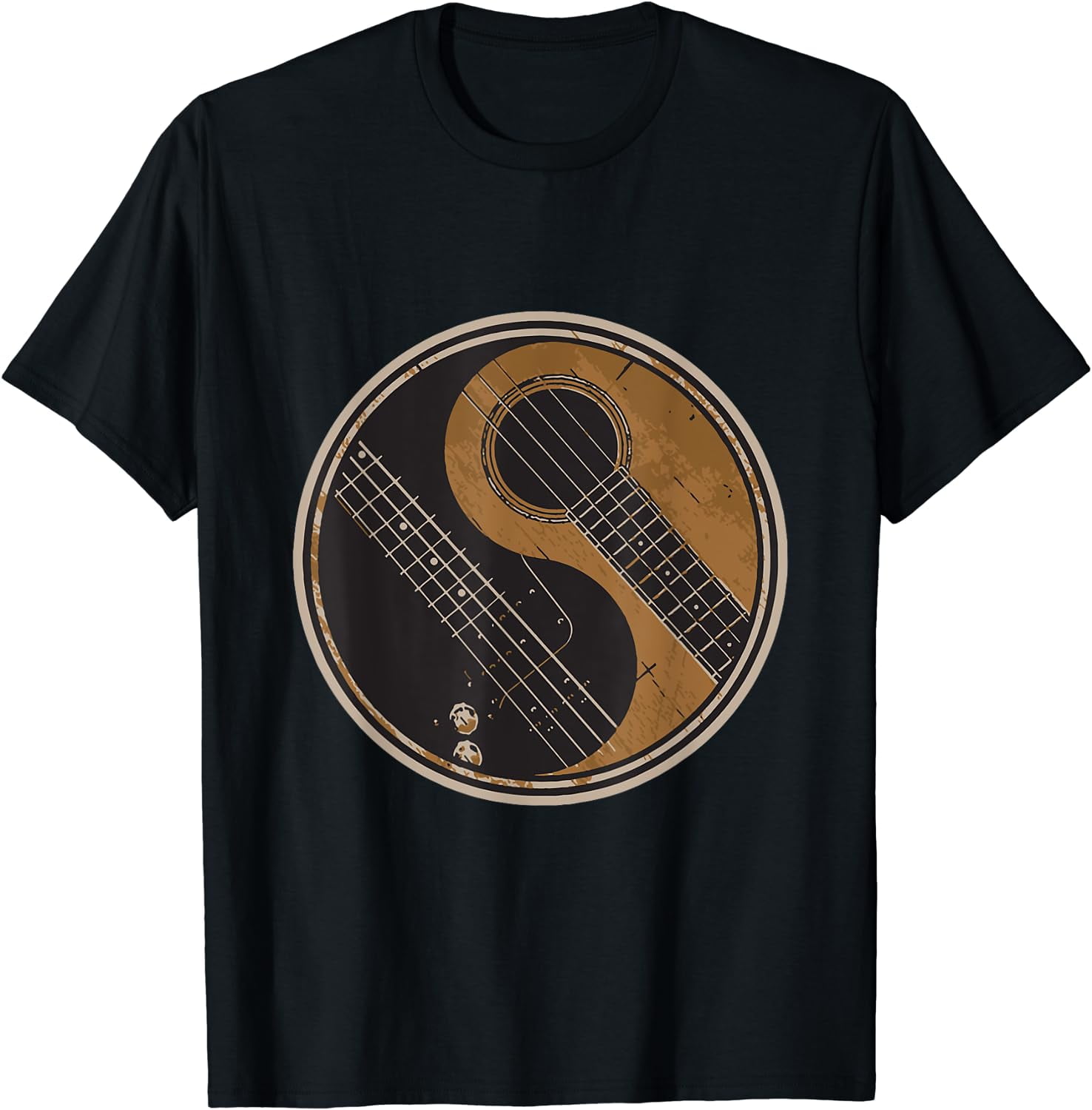 Guitar T Shirts - Guitar Ying Yang Shirt Guitar T Shirts - Guitar Ying Yang Shirt