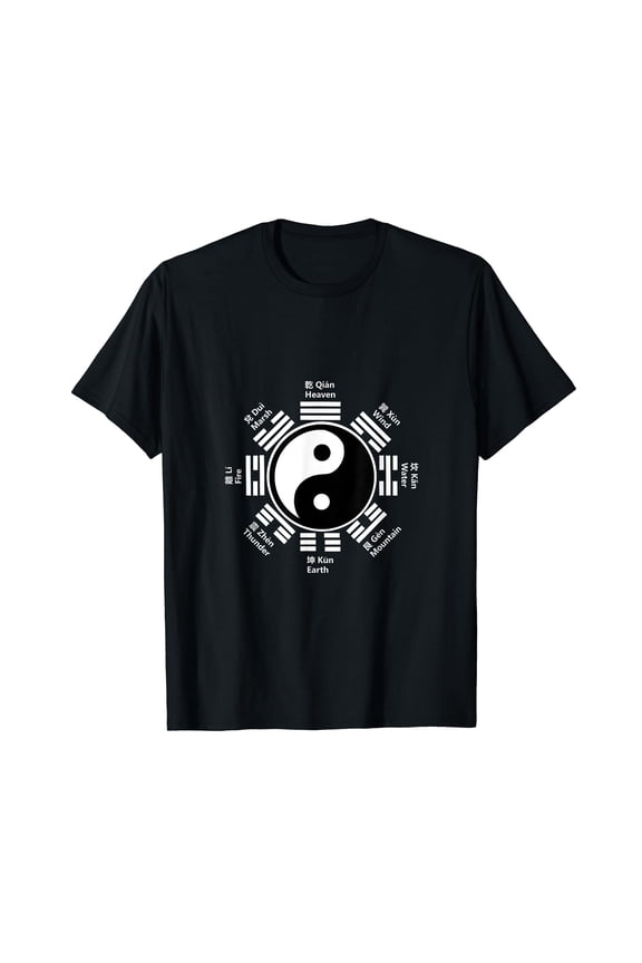 Ying Yang T-Shirt Chinese Yin Tai Chi Feng Shui Bagua Tee