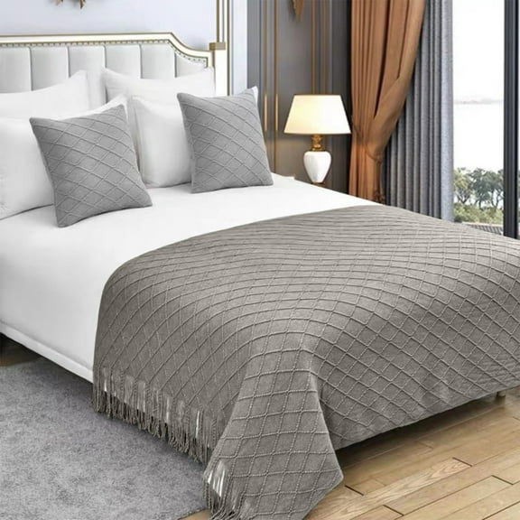 YingTaiLi 50x70.86in Summer Cool Knitted Blanket Cool Effect Blanket Ice Blanket for All Season Lightweight Summer Quilt Absorbs Heat To Keep Adults Children/Bab Gray One Size