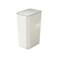 thumbnail image 1 of YingTaiLi Bathroom Trash Can with Lid, 4 Gallon / 15 Liter Small Garbage Can with Press Top Lid, Plastic Wastebasket with Pop-up Lid for Toilet, office, Bedroom, Living Room White, 1 of 6