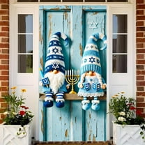 YingTaiLi Christmas Door Cover Holiday Decoration 35.4x70.9in Polyester Durable Widely Used for Front/Indoor Doors Walls Festive Decor