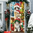 thumbnail image 1 of YingTaiLi Christmas Door Cover Holiday Decoration 35.4x78.7in Polyester Durable Widely Used for Front/Indoor Doors Walls Festive Decor, 1 of 6
