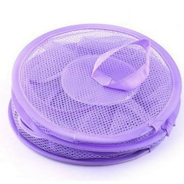 YingTaiLi Hanging Multi-Layer Storage Cage 3 Compartments Foldable Hanging Net for Drying Food and Storing Clothing(3 Layers)