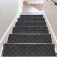 thumbnail image 1 of YingTaiLi Non-slip Stair Treads,Black Anti-Slip Stair Mats,Stair Rugs for Indoor Stairs,Stair Tread Covers with TPE Backing,Stair Carpet Runners for s and Kids,Stain Resistant,Pre-Cut Size 15pcs, 1 of 6
