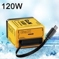 thumbnail image 1 of YingYouFu 2 in 1 GaN Charger 120W Retractable Fast Charger with USB C Cable & Ports, Portable Wall Plug for Phone & Laptop, Travel-Friendly Foldable, Scalable Charging, Yellow, 1 of 9