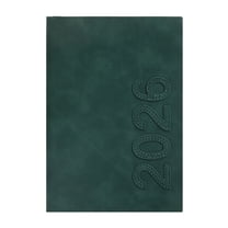 YingYouFu 2026 Schedule Notebook 365-Day Journaling Notebooks PU Cover Calendar Planner for Work School Travel Army Green