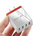 thumbnail image 1 of YingYouFu 4-Port Fast Charging USB Hub Wall Charger with QC 3.0, 3.1A Power Adapter, Compact Foldable US Plug, LED IndiCatsor, Overcharge Protection for Phones & Devices, E, 1 of 7