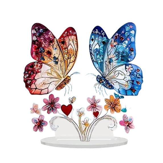 YingYouFu Acrylic Standing Sign, Valentine's Day Tabletop Decor for Party Desk, Decorative Signboard for Gift and Event