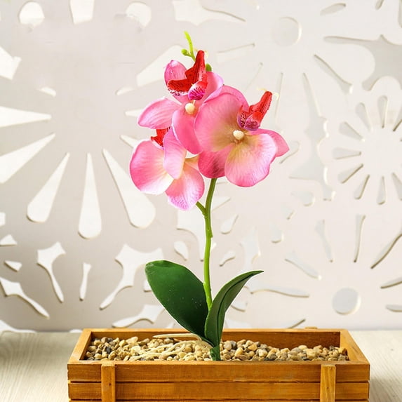 YingYouFu Artificial Orchid, Silk Flower Home Decor Piece, Realistic Wedding Centerpiece Ornament, Indoor Plant Decoration for Living Room, multicolor