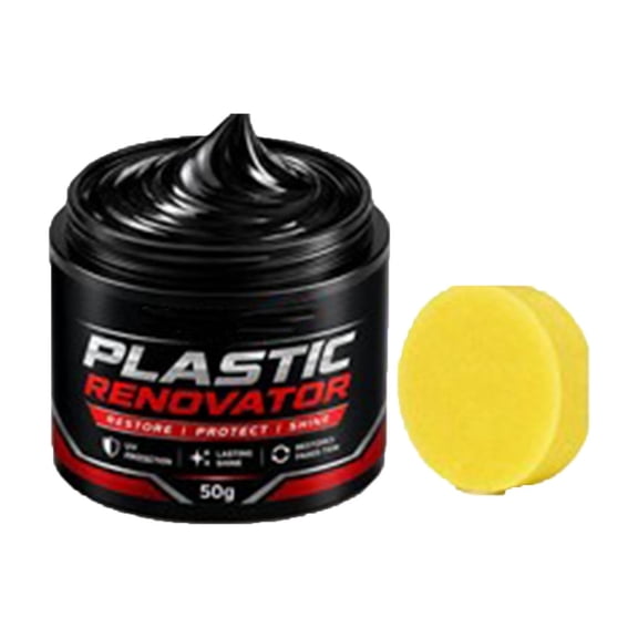 YingYouFu Automotive Plastic Refurbishment Wax, Professional Scratch Fading Repair Cream Dashboard Polishing Paste, Car Care Product for Rubber Dashboard Vehicle Interior Exterior Maintenance