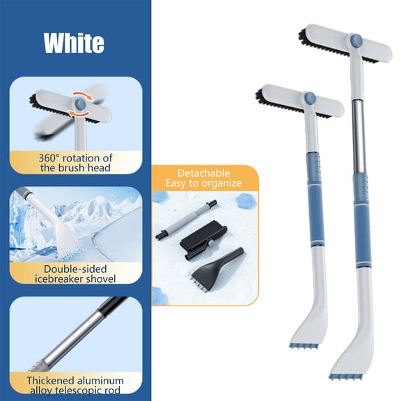 YingYouFu Car Multi-Funnyction Snow Shovel - Retractable Aluminum Alloy Car Snow Shovel, Ice Scraper, Defrost Shovel, Snow Board for Vehicle, Easy Storage and Transport for Winter Weather