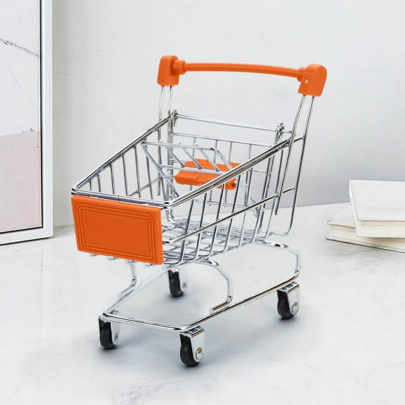 YingYouFu Children'S Mini Supermarket Shopping Cart - Small Play Shopping Cart for Kids, Durabled Toy for Role-Playing and Educational Funny, Ideal for Young Toddlers and Preschoolers