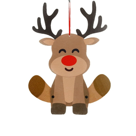 YingYouFu Christmas Decoration Felt Hanging Ornament Deer Design Hand Movable for Holiday Party Decorations Home and Tree Festive Decor