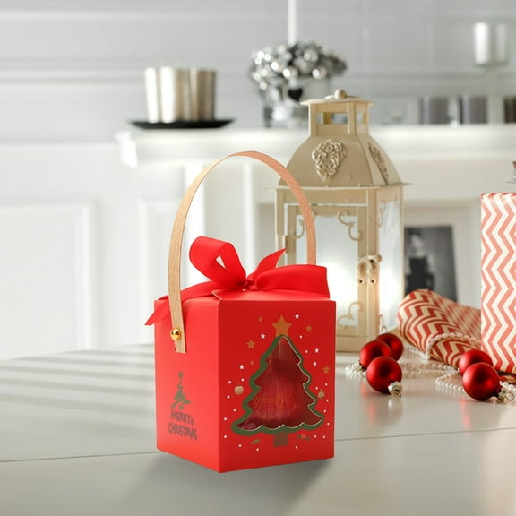 YingYouFu Christmas Decoration Gift Box Large Packaging for Candy presents Portable Holiday Eve Party Favor Storage Decorative Container