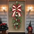 thumbnail image 1 of YingYouFu Christmas Entryway Decor, Icesilk Door Cover With 4 Ropes, Snowflake Reindeer Holiday Pattern, Indoor Porch Wall Hanging Accents, Multicolor, 1 of 6
