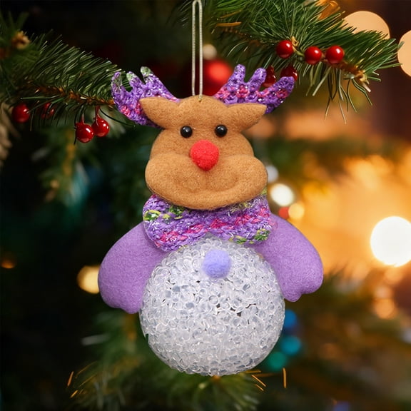 YingYouFu Christmas Night Lights Santa Claus Snowman Bear Reindeer Glowing for Tree Ornaments Home Decoration Battery Operated Festive