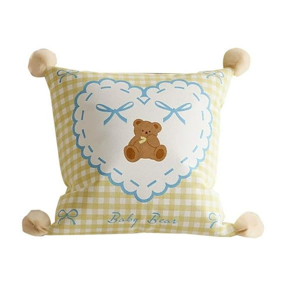 YingYouFu Christmas Throw Pillow Square Home Decorative Throw Pillow Covers Outdoor Home Decor for Christmas gifts for kids ,Soft Decorative Cushion Case for Sofa Couch