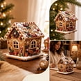 thumbnail image 1 of YingYouFu Christmas Wooden House Diamond Art Ornaments, Cute 3D Pearl Painting Crafts for Adults, Home Indoor Christmas Decorations for Wall Party Holiday, 1 of 7