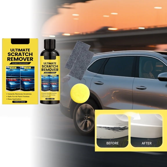 YingYouFu Complete Auto Scratch Repair Polishing Cream Kit,Restorative Paint Care Paste with Nano Cloth and Sponge Tools,DIY Vehicle Surface Maintenance for Minor Swirl Marks,Clear Coat Renewal