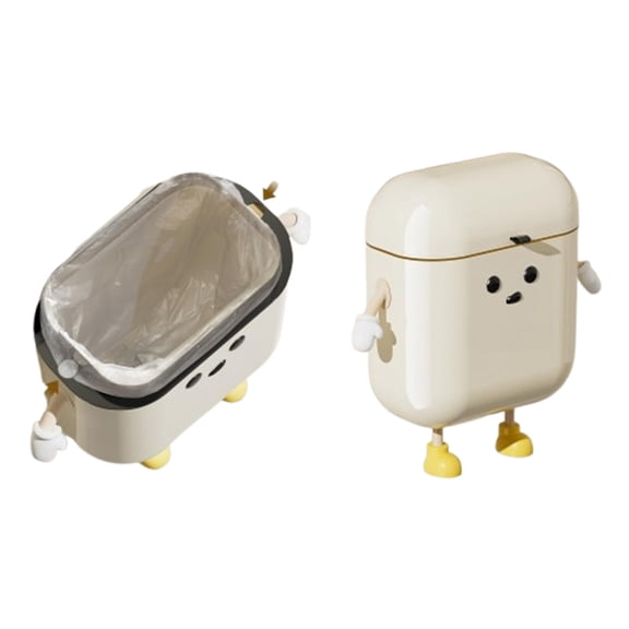 YingYouFu Compost Bin Hanging 9 Liter with Lid Space Saving Wall Mounted for Kitchen Cabinet Door Odor Free Under Sink Trash Can