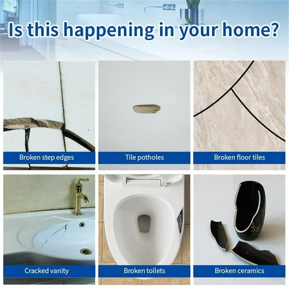 YingYouFu Cracked Porcelain Sink Repair Kit White, High-Gloss Porcelain Repair Kit White, Porcelain Chip Fix for Sinks, Tiles On Enamel, Acrylic, Fiberglass, Ceramic, Shower Kit & Tray