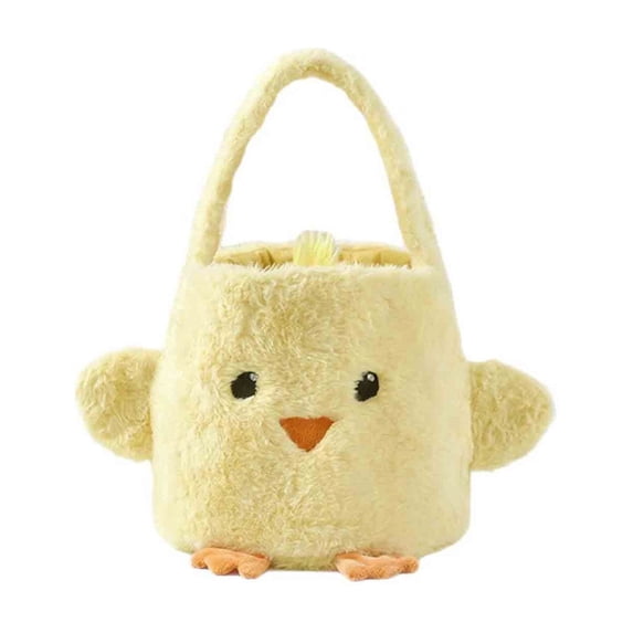 YingYouFu Cute Easter Basket Chicken Egg Storage Bag with Handle for Holiday Decor Candy Collection Party Favors and Spring Themed Home Organization