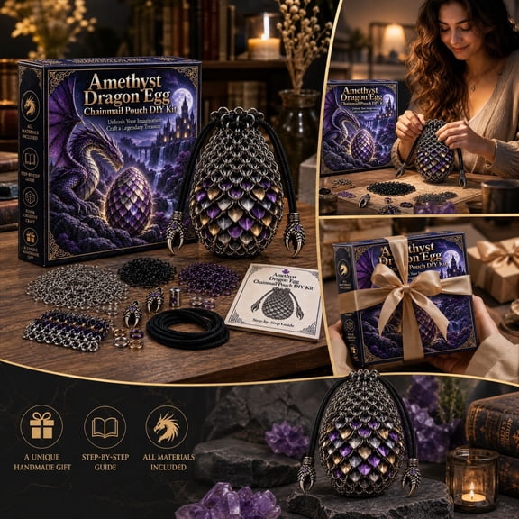 YingYouFu DIY Dragon Egg Craft Kit, Handcrafted Dragon Egg Craft Set for Decorating, Creative Craft Project for Home Decor Gift Giving and Shelf Display