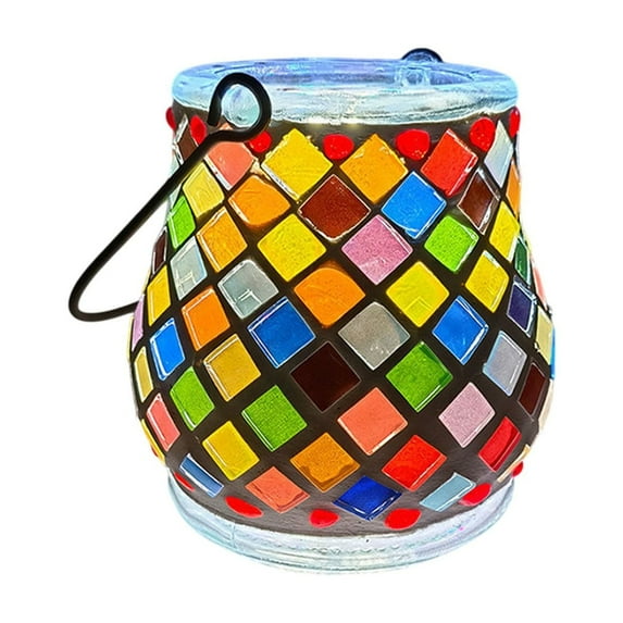 YingYouFu DIY Glowinging Candy Jar, Halloween Crafts Kit with Lights Material Pack, Handmade Puzzle Toy Crystal Decor, Indoor Outdoor Party Decoration for Funs, E