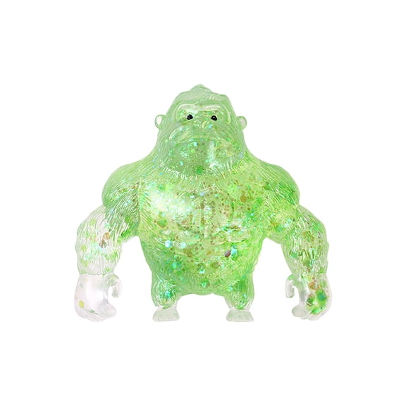 YingYouFu Decompression Stress Toy, Soft Pectin Gold Powder Gorilla Squeeze Ball, Anxiety Relief Fidget Sensory Toy for Adults, Slow Rising Novelty Figurine Green