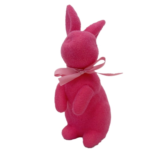 YingYouFu Easter Bunny Decoration Plush Bunny Figurine For Home Party Garden Decor Festive Spring Ornament Pink