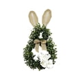 thumbnail image 1 of YingYouFu Easter Bunny Wreath Spring Bunny Shaped With Cute Rabbit Ears Artificial Greenery Wreath for Front Door Summer Farmhouse Holiday Wall Home Window Decor 19.69 inch, 1 of 6