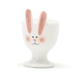 thumbnail image 1 of YingYouFu Easter Ceramic Ornaments Egg Carrying Rabbits Egg Cup Home Decorations Party Props Rabbit Figurine with Egg Holder for Table Pink, 1 of 6